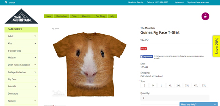 Guinea Pig Face T-Shirt